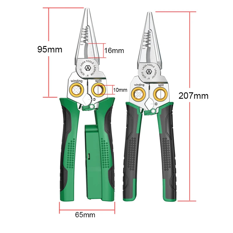 7-in-1 / 8-in-1 Stainless Steel Electrician’s Multi-Pliers (with or without Tester)