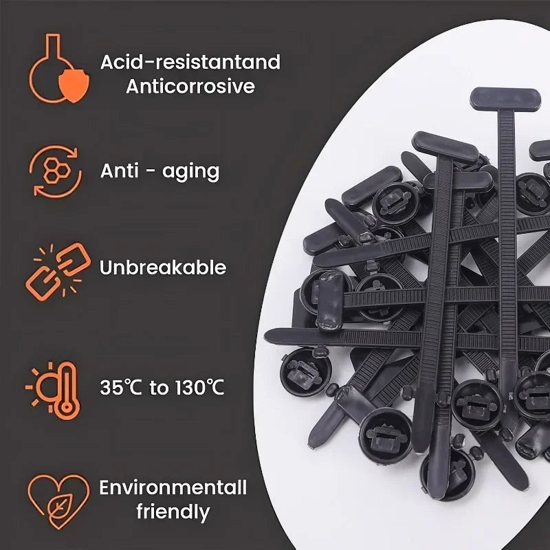 Universal Automotive Fastening Clips – Self-Locking Nylon Repair Clips