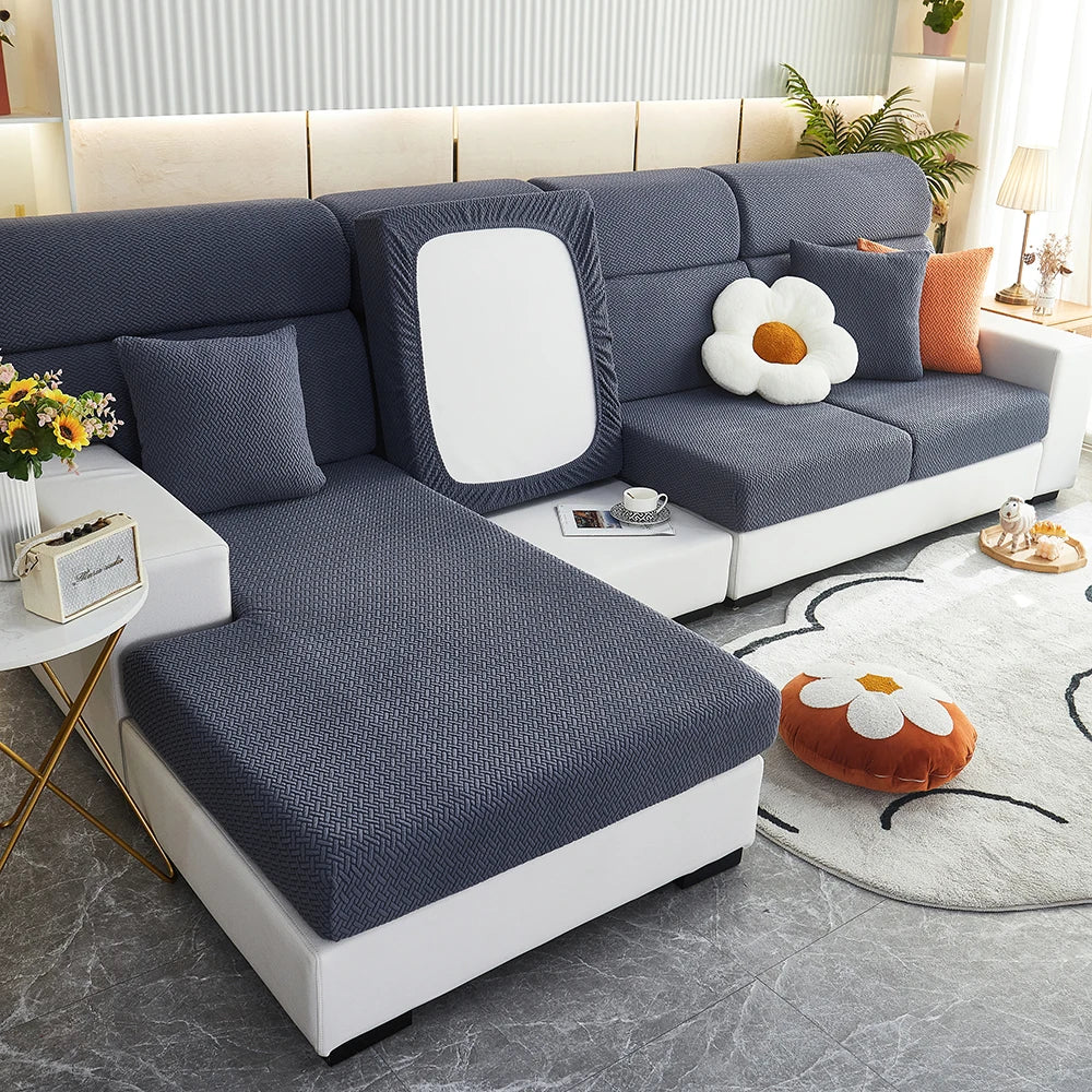 Stretch Jacquard Sofa Cover – Soft, Snug, and Stylish Protection