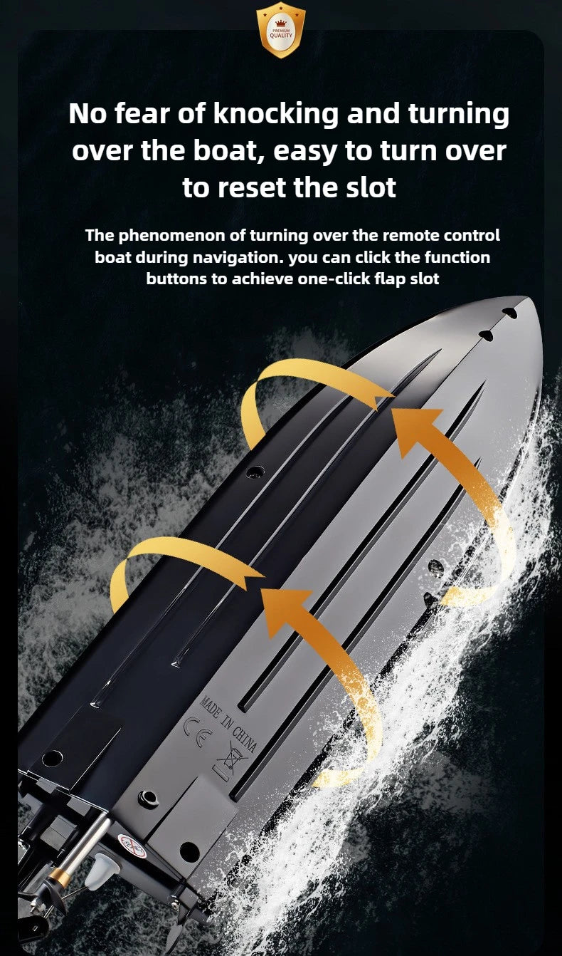 High-Speed 2.4GHz RC Racing Speedboat – Waterproof & Self-Righting