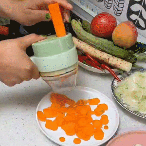4-in-1 Handheld Electric Vegetable Cutter & Cooking Gadget