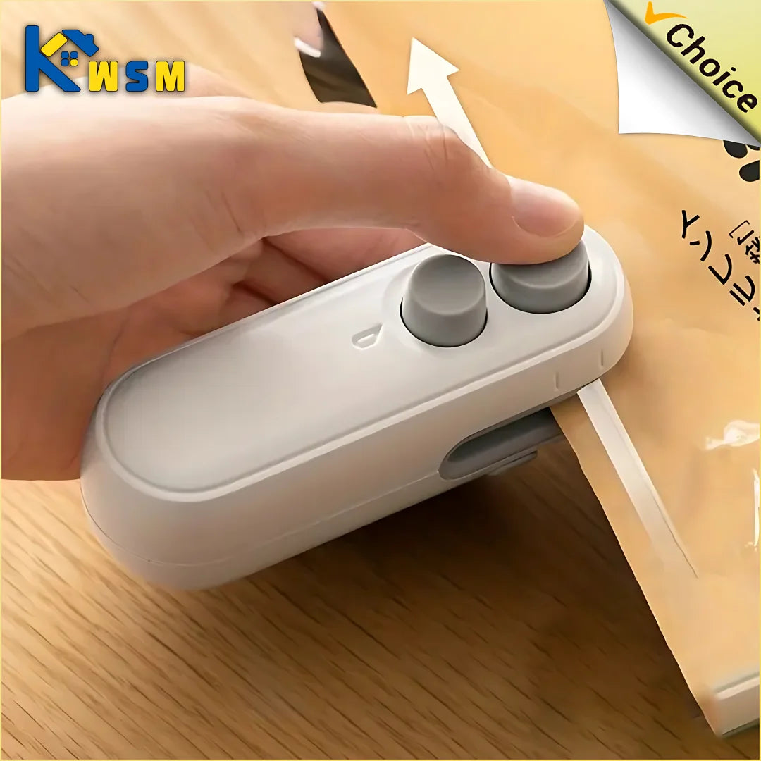Portable 2-in-1 Rechargeable Mini Heat Sealer