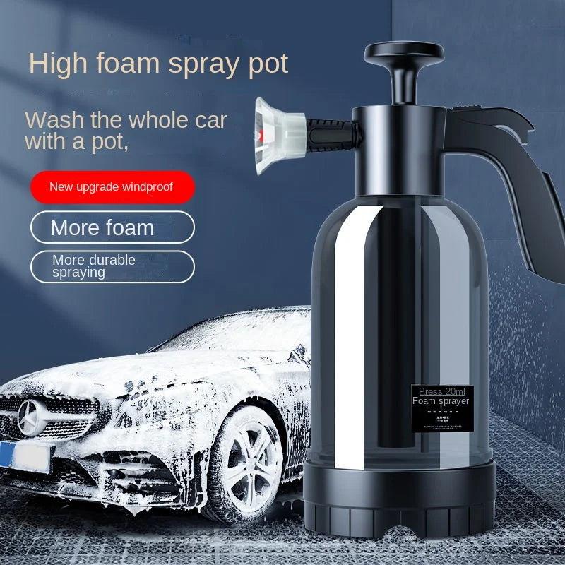 2L Hand Pump Foam Sprayer – High-Pressure Car Wash Foam Cannon
