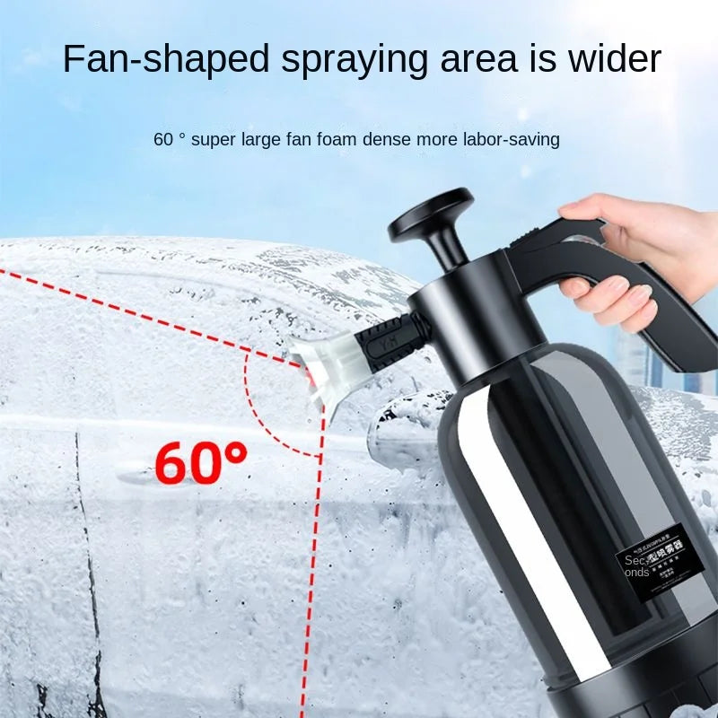2L Hand Pump Foam Sprayer – High-Pressure Car Wash Foam Cannon