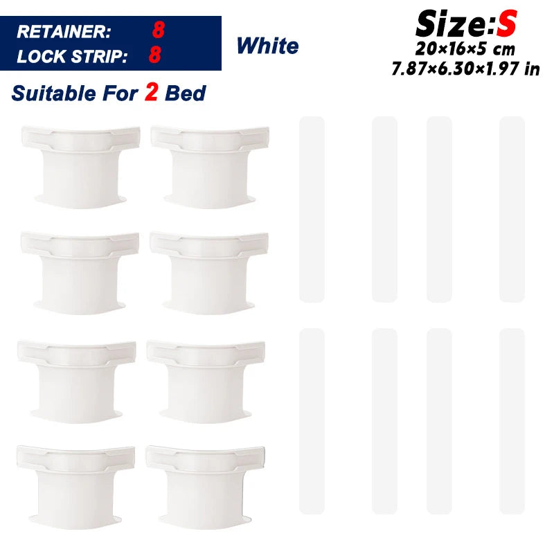 No-Slip Bed Sheet Holders & Straps Set – Secure, Hassle-Free Bedding Fixation
