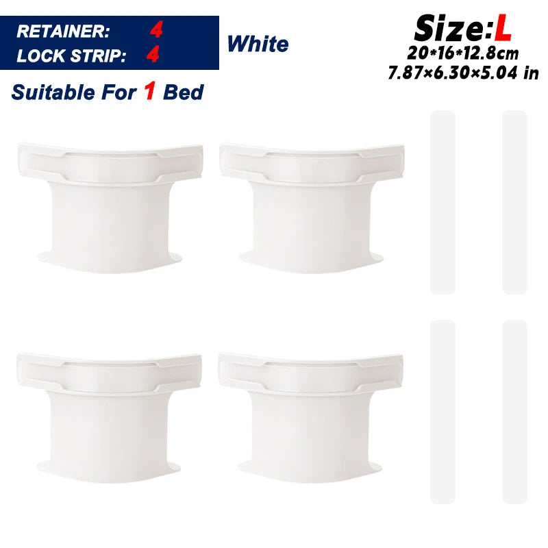 No-Slip Bed Sheet Holders & Straps Set – Secure, Hassle-Free Bedding Fixation