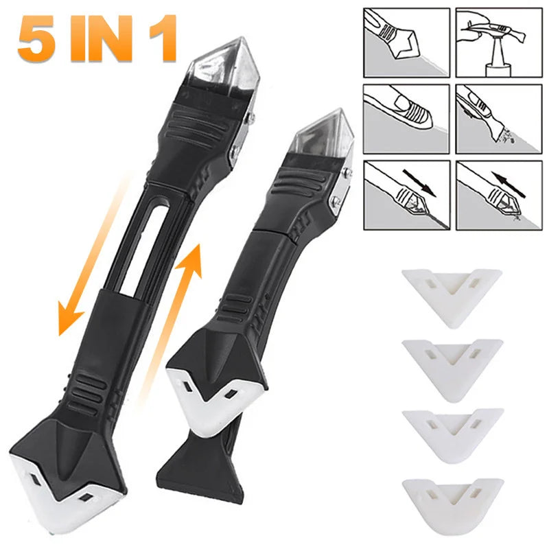 Perfect Silicone Joints Every Time — 5-in-1 Caulk Tool