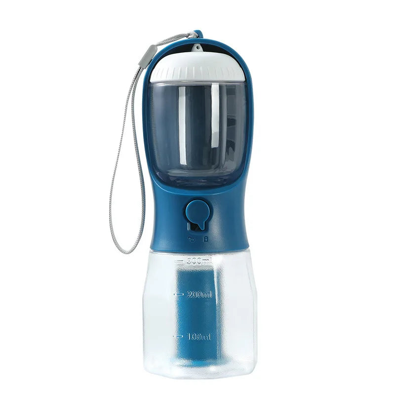 All-in-One Dog Travel Kit — Water, Food & Waste Bags in One Bottle