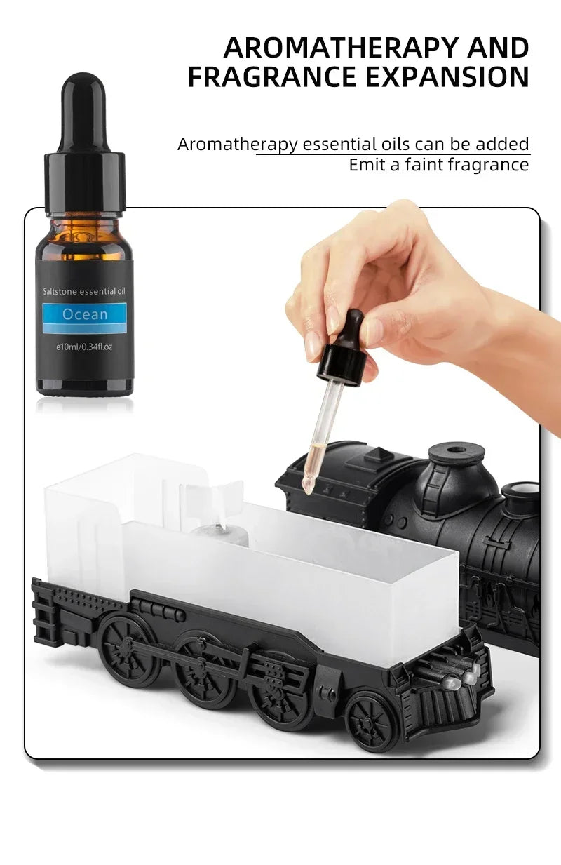 Retro Train Essential Oil Diffuser & Cool Mist Humidifier