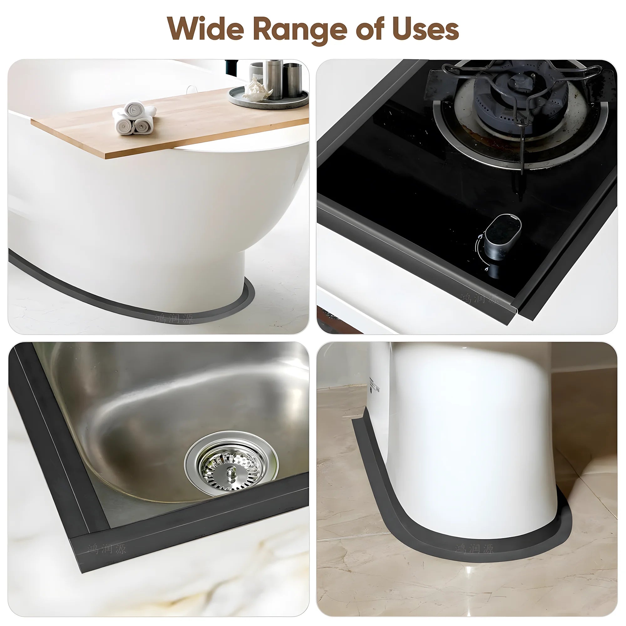 Waterproof Self-Adhesive Sealing Tape for Kitchen & Bathroom