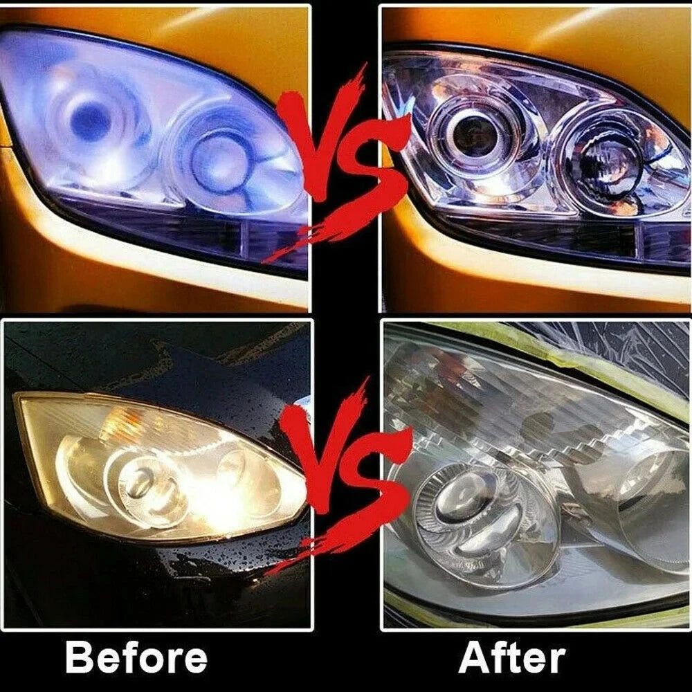 Car Headlight Restoration Kit - Polish & Brighten Faded Headlights