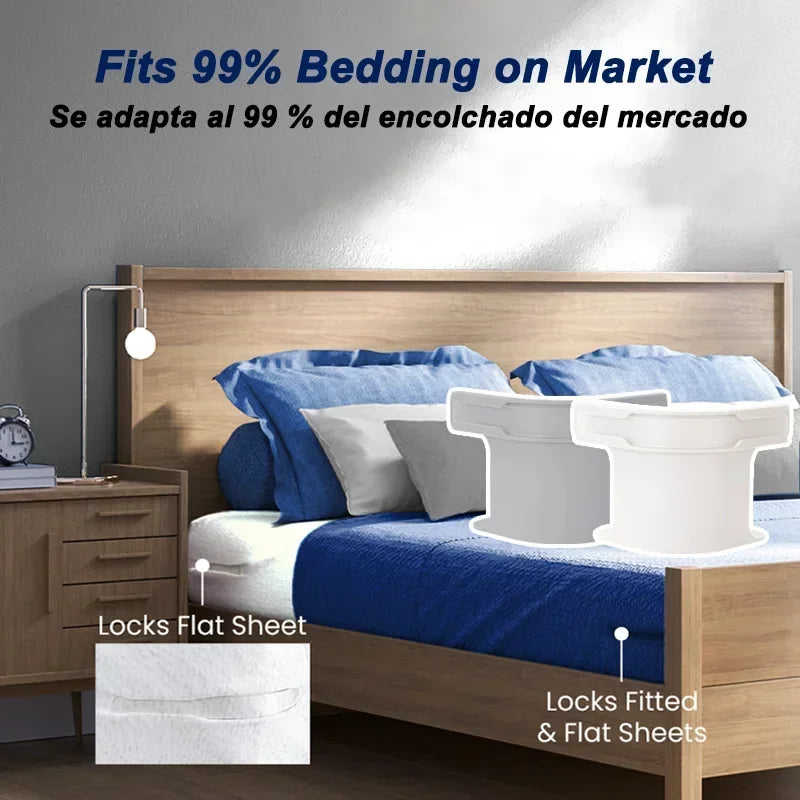 No-Slip Bed Sheet Holders & Straps Set – Secure, Hassle-Free Bedding Fixation