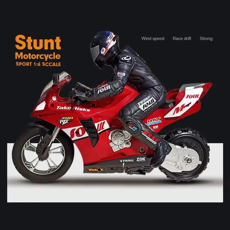 Extreme Drift RC Motorcycle – Self-Balancing 1:6 Scale Stunt Bike