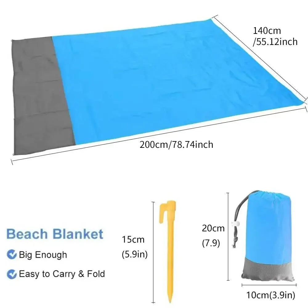 Sandproof & Waterproof Beach Blanket - 200 x 140cm