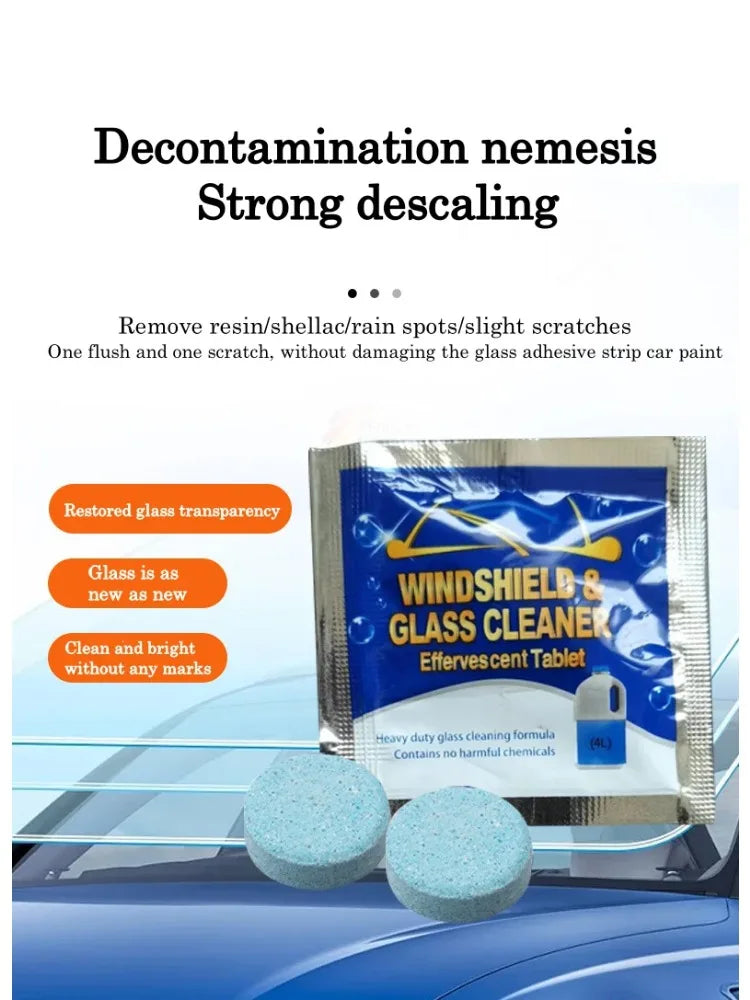 Effervescent Windshield Washer Tablets – Powerful Glass Cleaning Solution