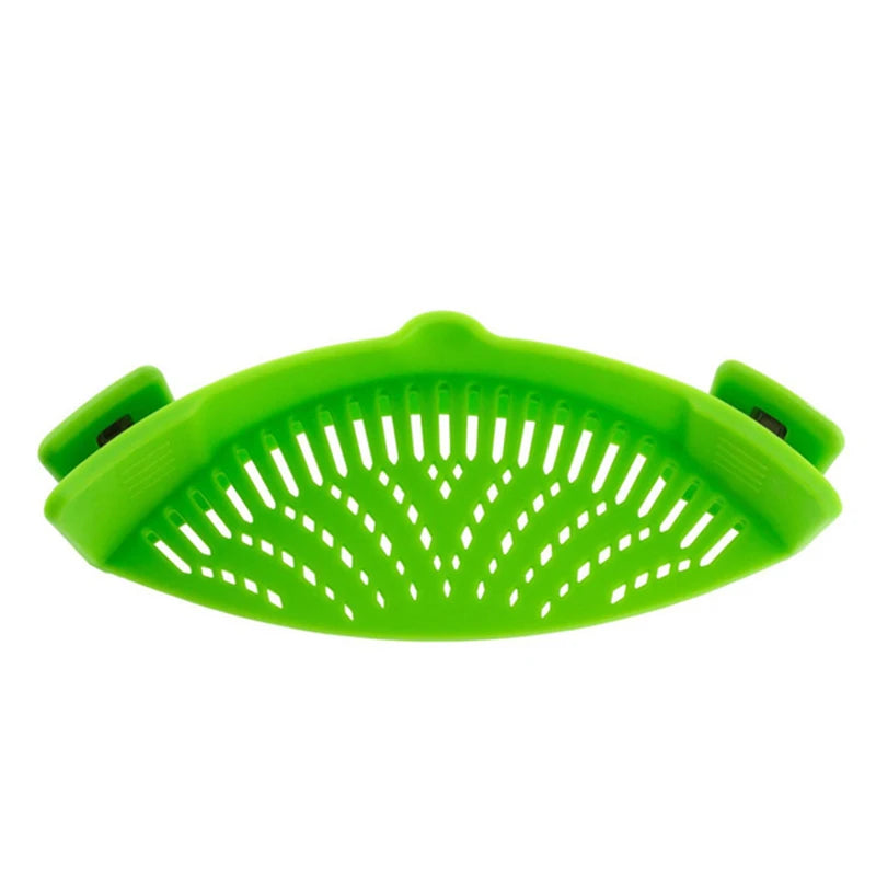 Universal Silicone Clip-On Pot Strainer – Anti-Spill Food-Grade Kitchen Colander