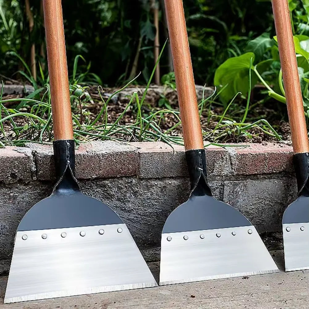 Remove Weeds Effortlessly — Heavy-Duty Scraping Hoe