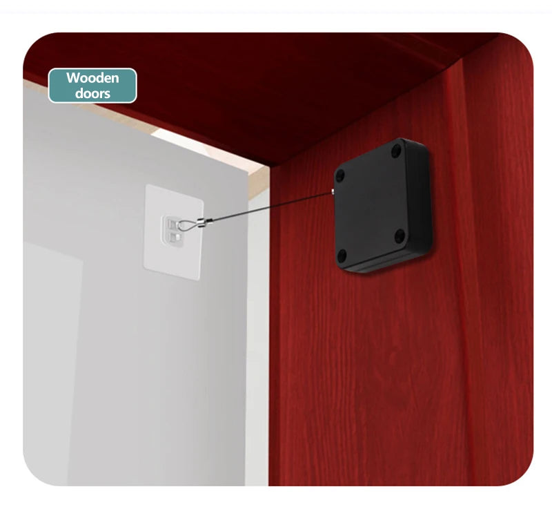 Adjustable Automatic Sensor Door Closer – Punch-Free, Easy Install