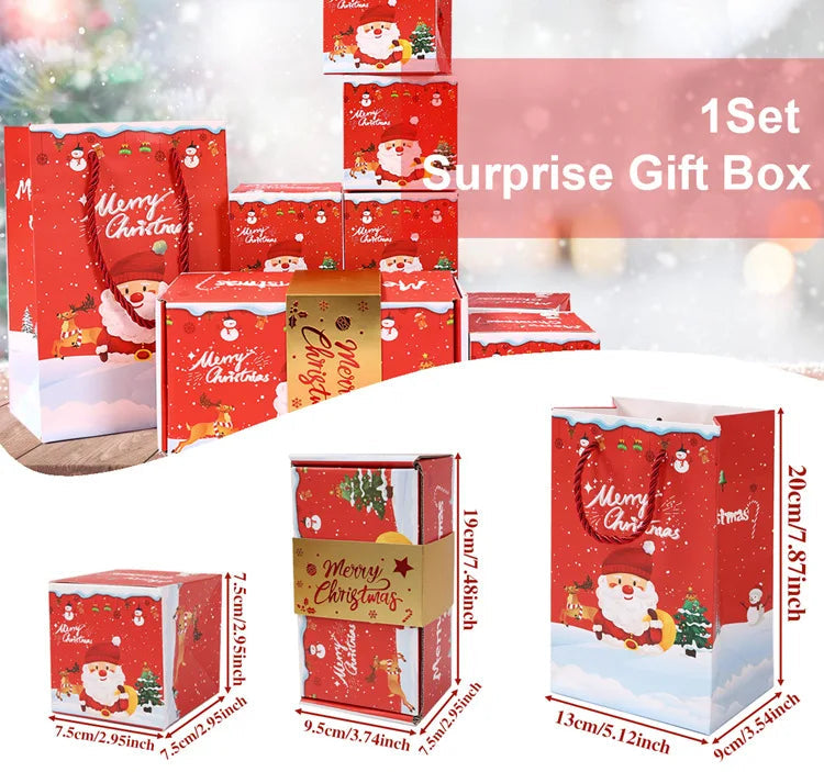 Christmas Gift Box DIY Folding Surprise Gift Box Money Pop Up Merry Christmas Surprise Gift Box Christmas New Year Gift