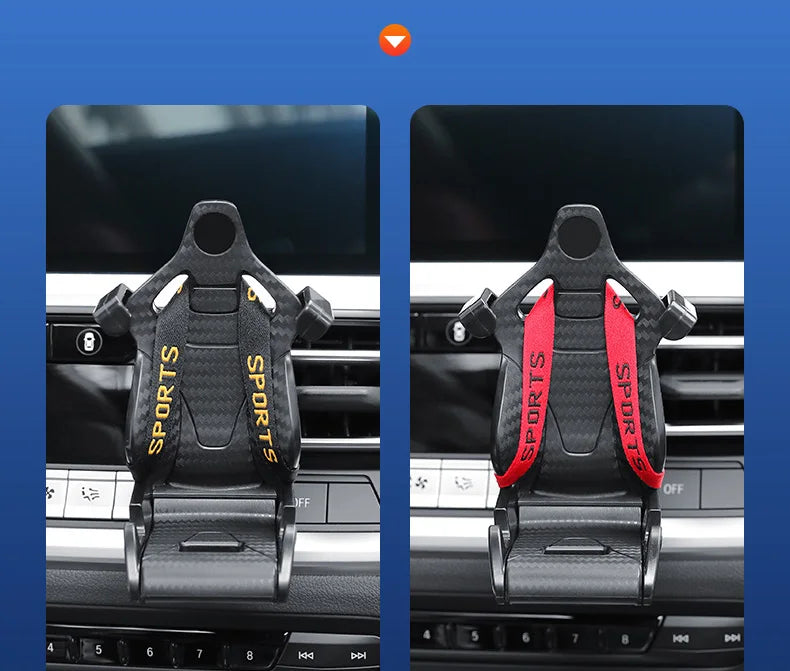 Racing-Style Seat Car Air Vent Phone Holder