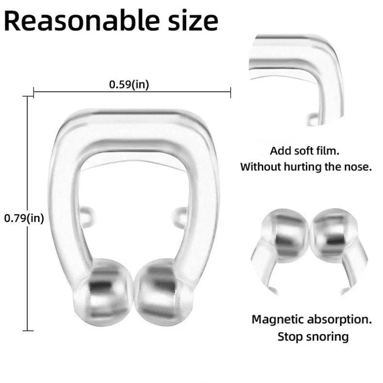 Magnetic Anti-Snore Nose Clip – Comfortable Silicone Sleep Aid