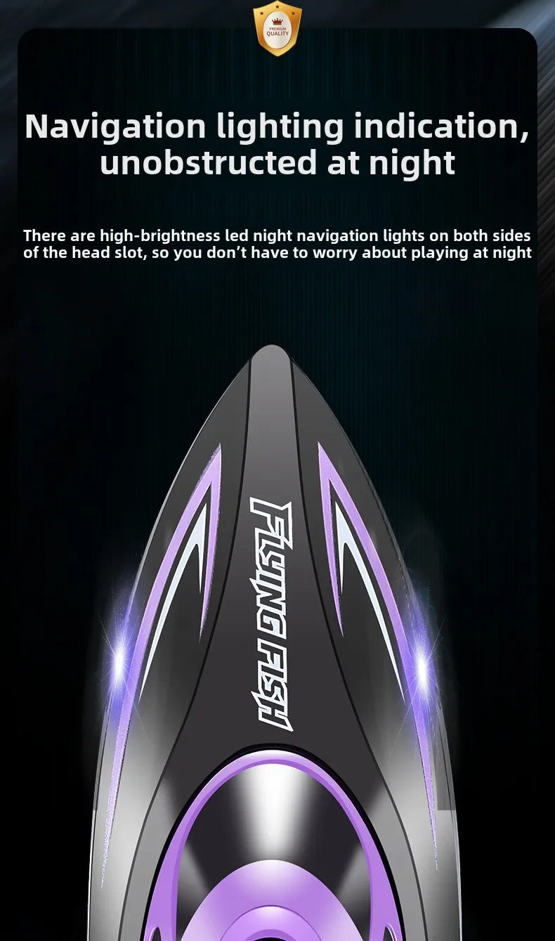 High-Speed 2.4GHz RC Racing Speedboat – Waterproof & Self-Righting