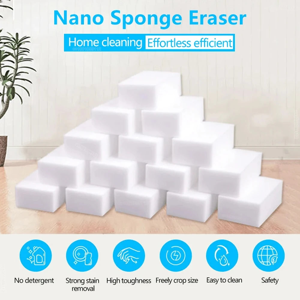 Magic Melamine Sponge Eraser – Multi-Purpose Cleaner for Kitchen & Bathroom