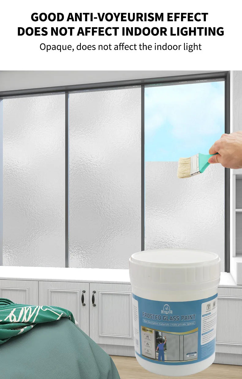 Frosted Glass Privacy Paint – Water-Based DIY Solution for Glass Surfaces