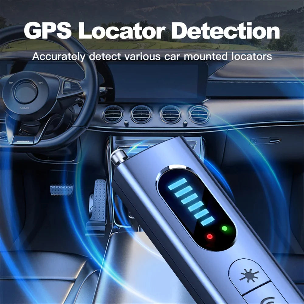 Advanced Wireless Anti-Spy Detector – Hidden Camera, GPS, and RF Signal Scanner