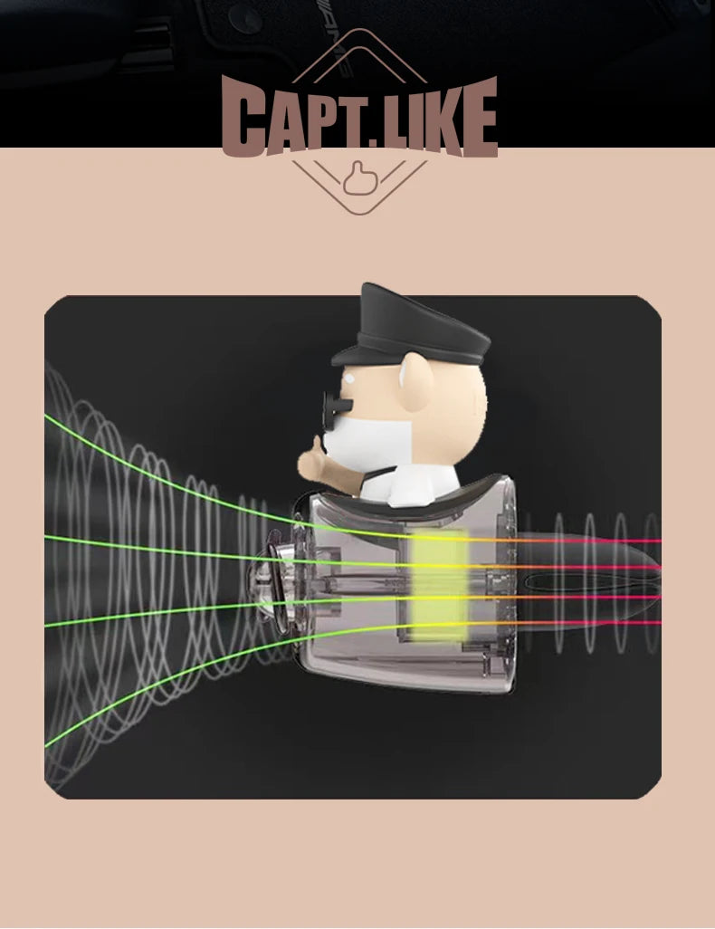 Pilot-Themed Car Air Freshener with Propeller Fan Clip