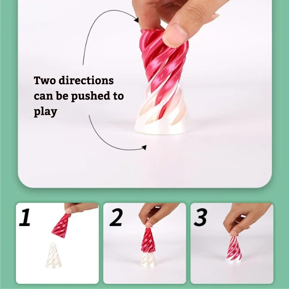 Spiral Illusion Push Toy – Mesmerizing 3D Vortex Puzzle