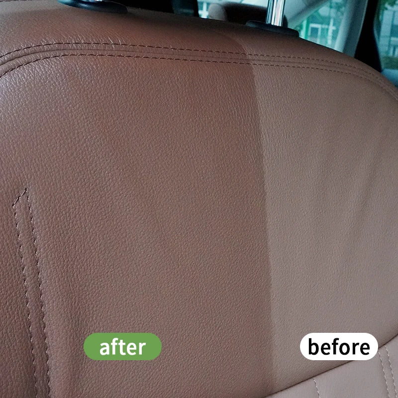 Car Plastic & Leather Restorer – Non-Greasy, UV-Protective Shine for Interiors