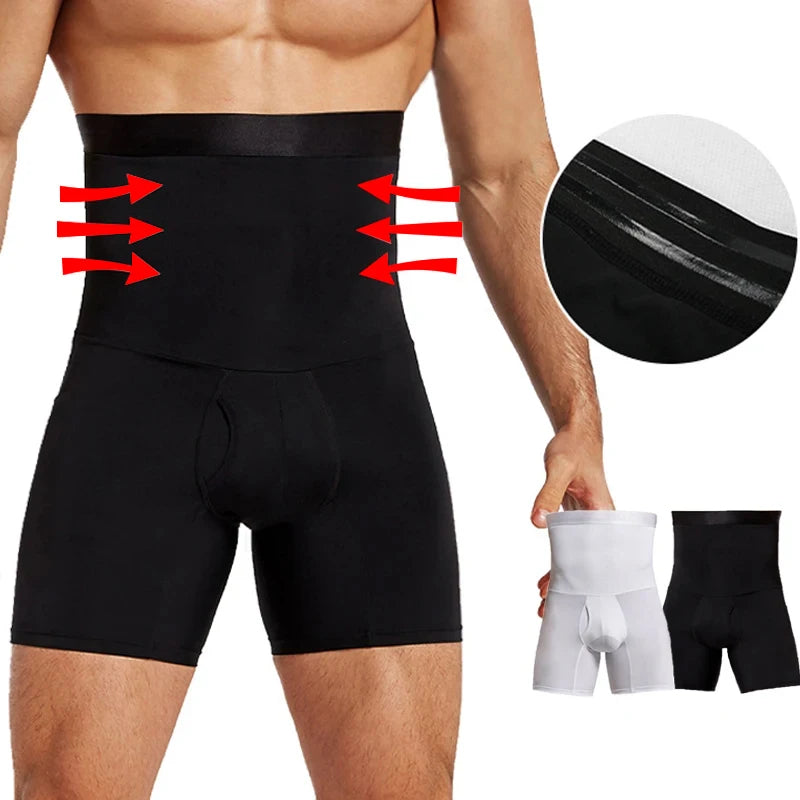 Men's High-Waisted Tummy Control Shaper Shorts