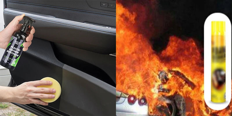 Car Plastic & Leather Restorer – Non-Greasy, UV-Protective Shine for Interiors