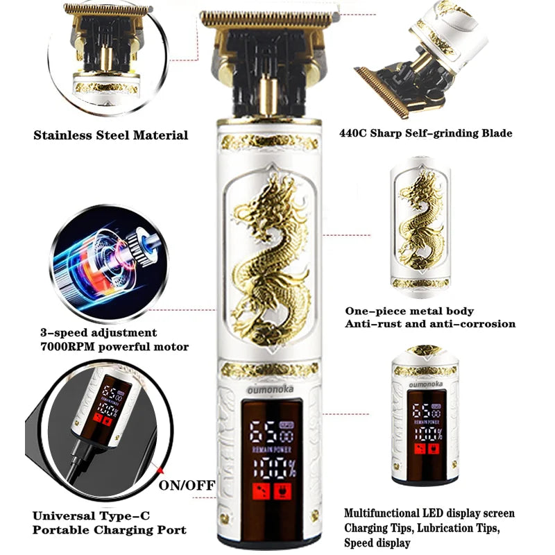 T9 Pro All-Metal Electric Hair Clipper & Shaver