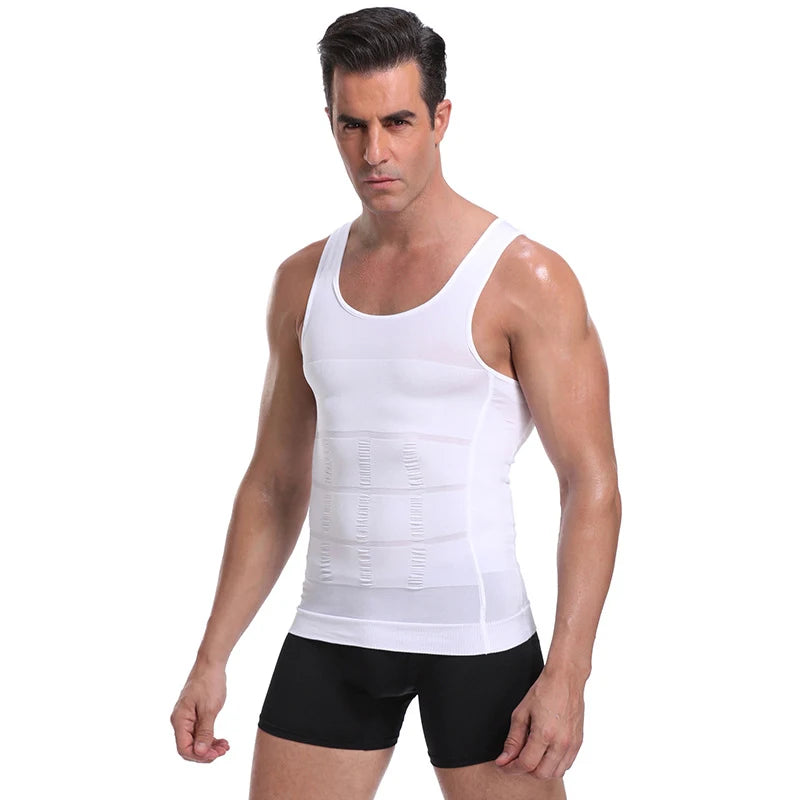 Men's Compression Shaper Vest – Slimming Body Tummy Control Shirt
