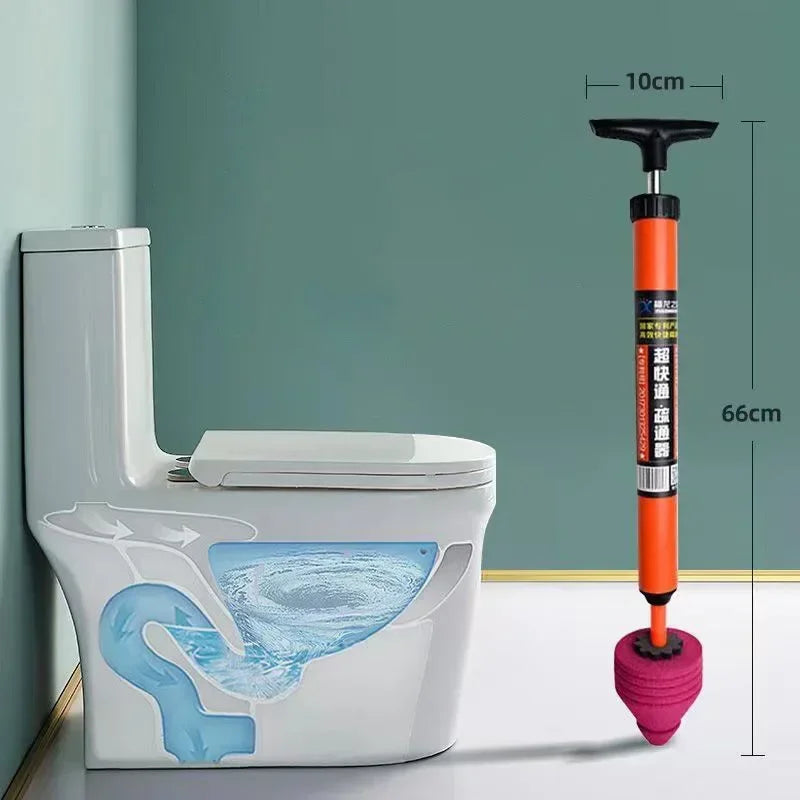 High-Pressure Toilet Plunger with Suction Cup – Powerful Drain Clog Remover