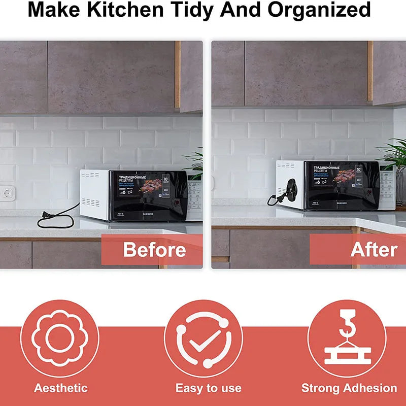 4-Piece Kitchen Appliance Cord Winder & Organizer Set