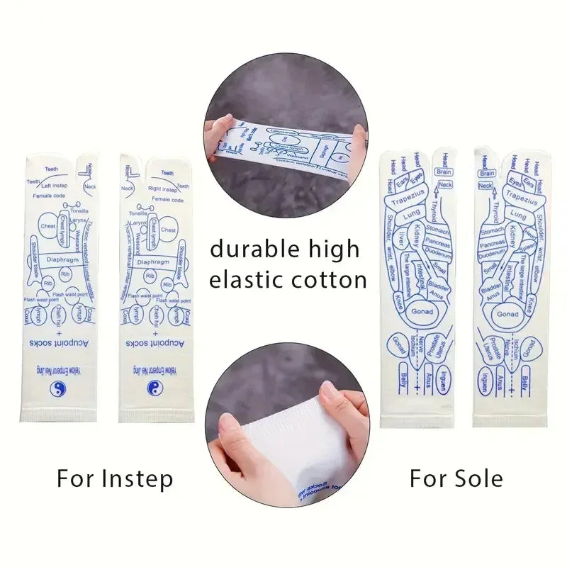 Acupressure Reflexology Massage Socks – Foot Therapy & Relaxation Set