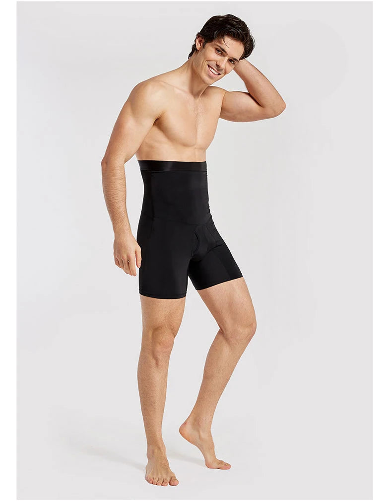 Men's High-Waisted Tummy Control Shaper Shorts