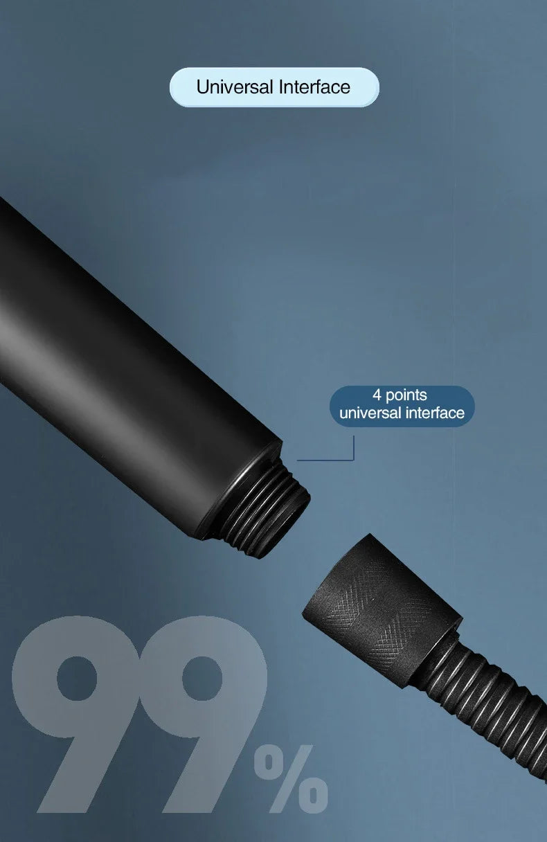 High-Pressure Shower Head with Adjustable Spray & Built-in Massage Brush