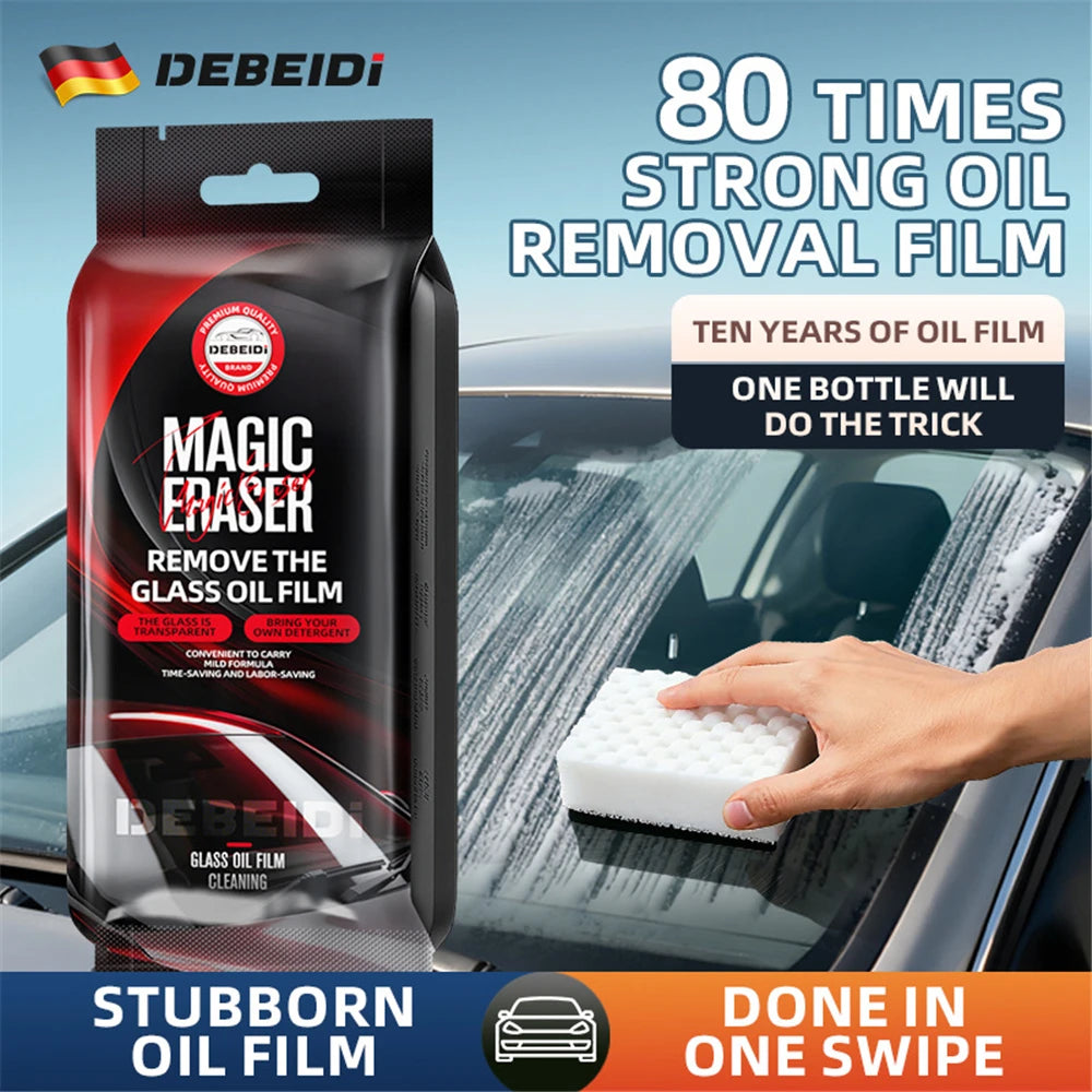 Magic Car Glass Oil Film Remover Sponge – Clear Vision in One Swipe
