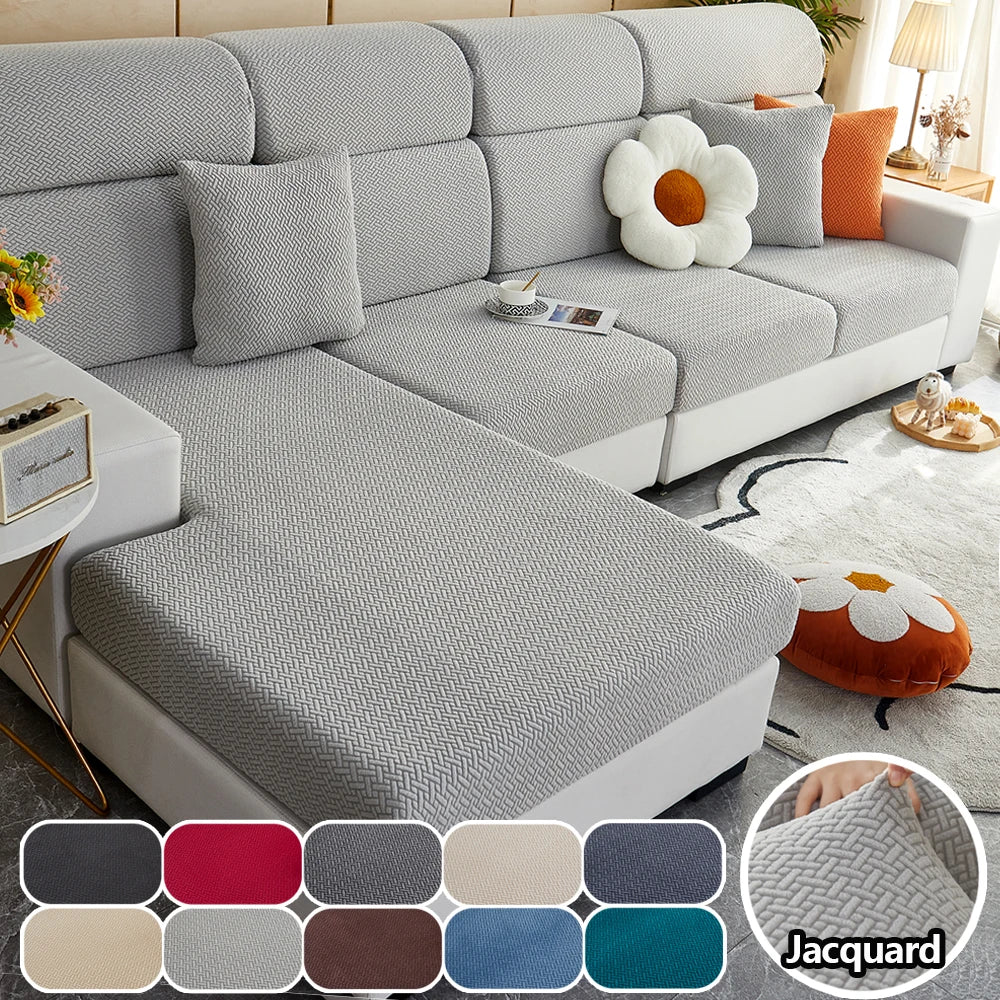 Stretch Jacquard Sofa Cover – Soft, Snug, and Stylish Protection