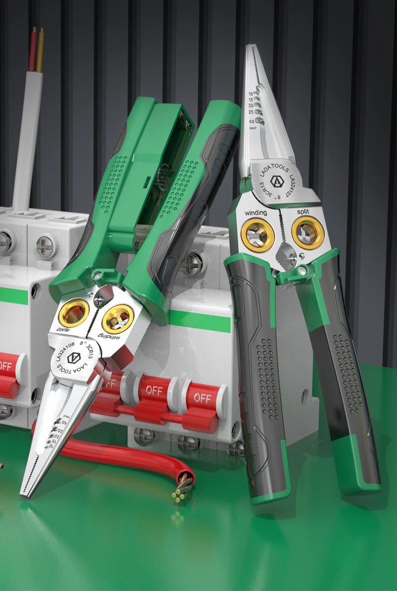 7-in-1 / 8-in-1 Stainless Steel Electrician’s Multi-Pliers (with or without Tester)