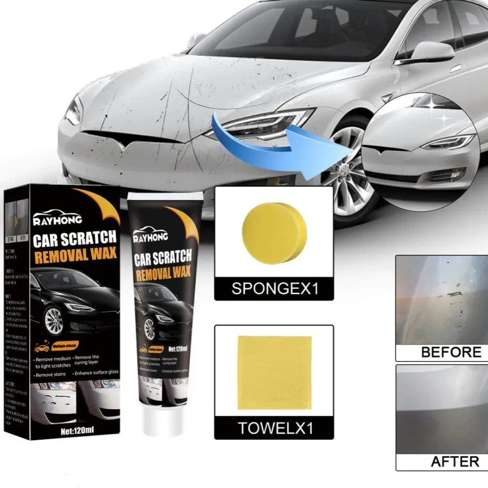 Premium Car Scratch Remover & Paint Care Wax – 120ml