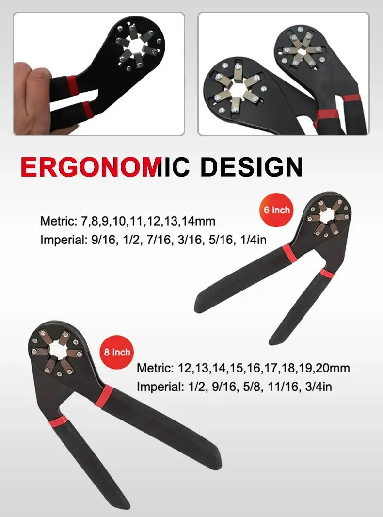 Adjustable 6/8-Inch Magic Wrench – Multifunctional Hand Tool for Home Repairs