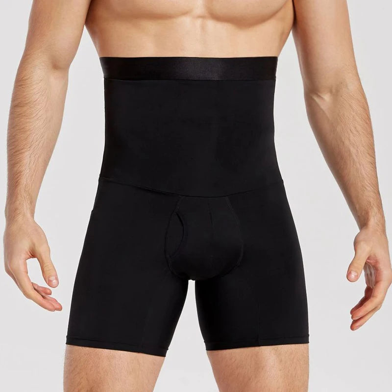 Men's High-Waisted Tummy Control Shaper Shorts