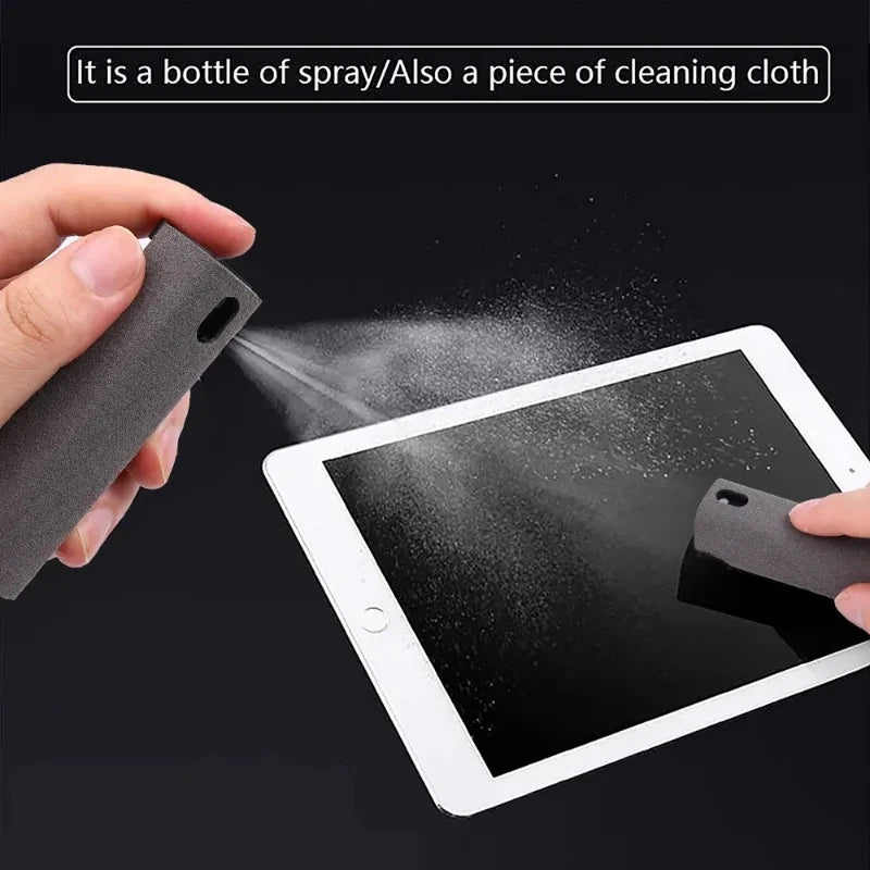 3-in-1 Portable Screen Cleaning Spray with Microfiber Cloth