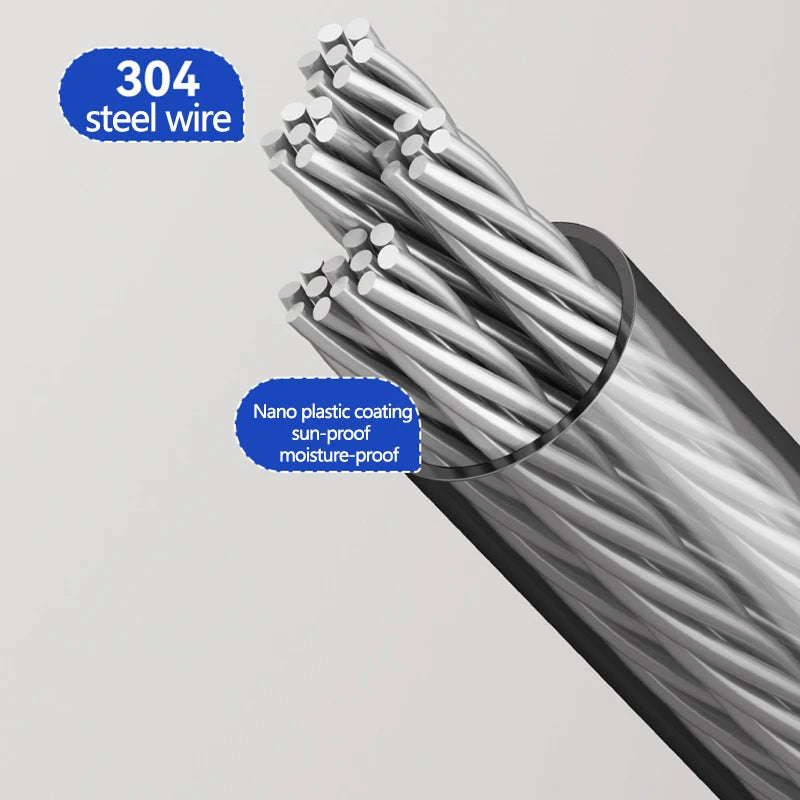 Invisible Retractable Clothesline for Indoor Drying - Wall-Mounted