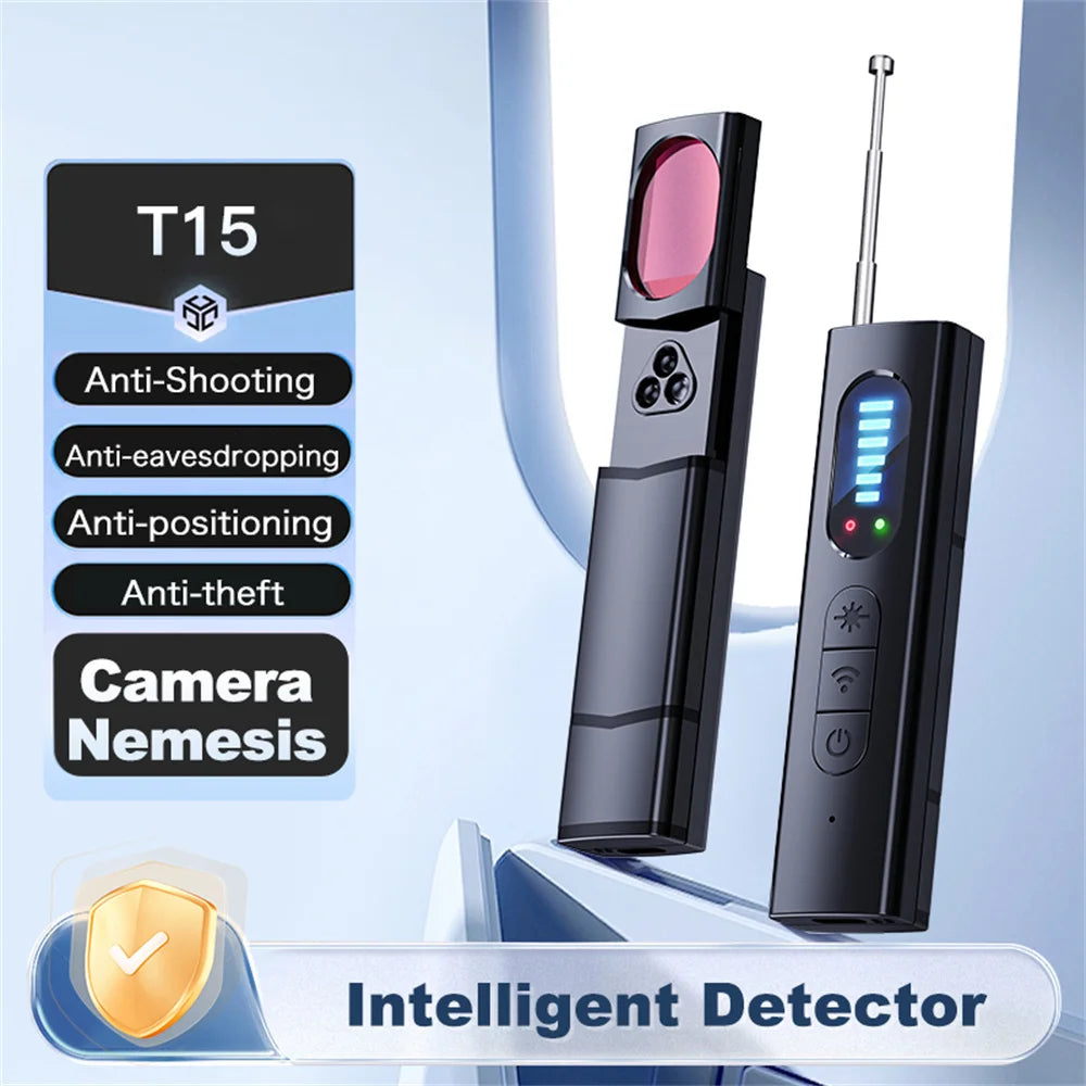 Advanced Wireless Anti-Spy Detector – Hidden Camera, GPS, and RF Signal Scanner